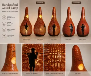Handcrafted Gourd Lampshade የማስዋቢያ መብራት
የጌጥ መብራት
የቤት ጌጥ
የእጅ ስራ ውጤት