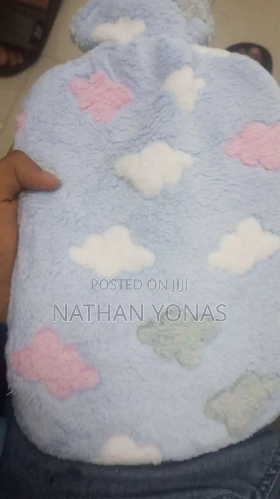 Hot Water Bottle With a Soft Plush Cover