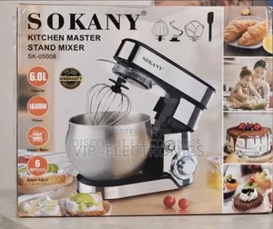 ​SOKANY Kitchen Master6.0L Stand Mixer 1600W Electric Food Dough Mixer