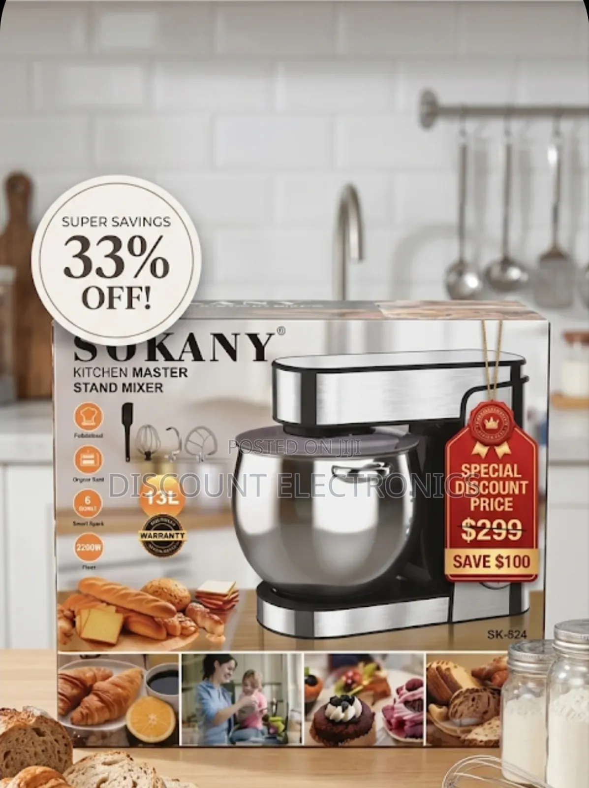 Mega Kitchen Sale: Sokany 13l 2000w Stand Mixer