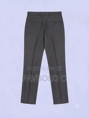 Tailored, Slim-Fit Dress Trousers Featuring Clean Front Pleats Crisp