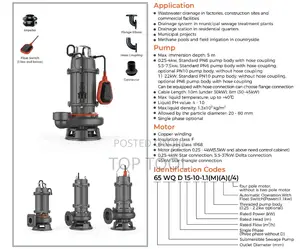 Leo Submersible Sewage Pump 7.5HP
