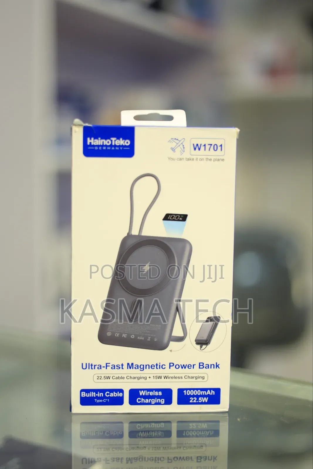 Haino Teko W1701 Magnetic Power Bank 10,000mAh (22.5W Fast Charging)