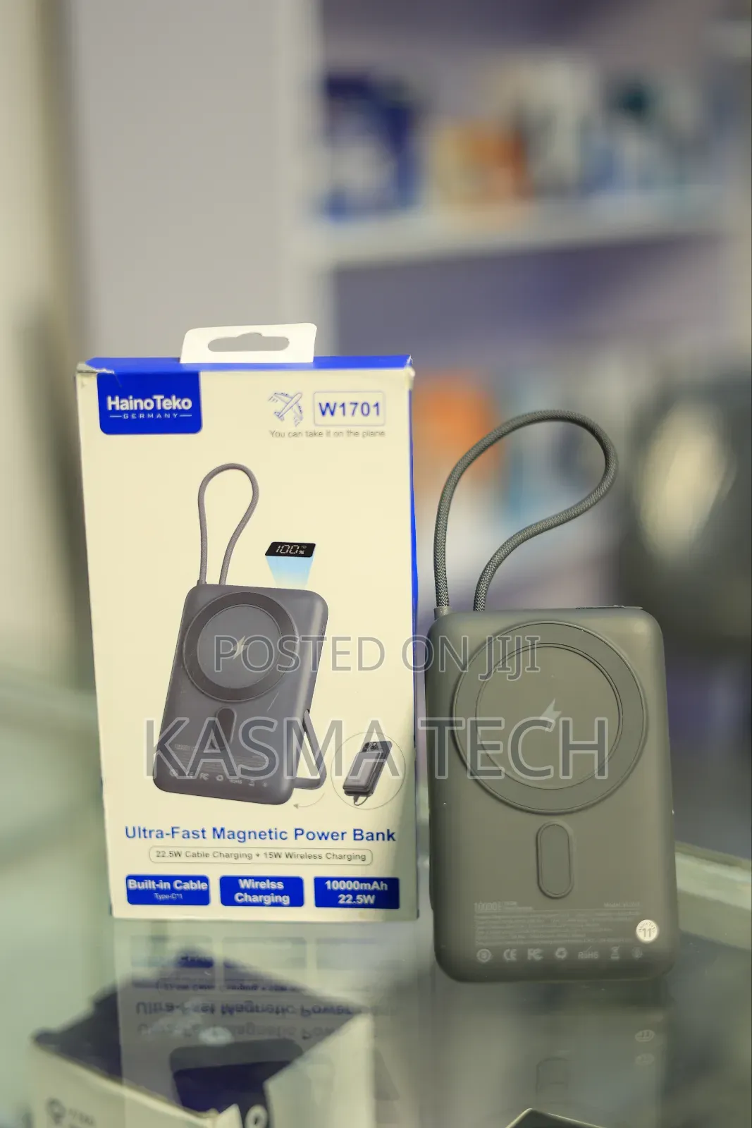 Haino Teko W1701 Magnetic Power Bank 10,000mAh (22.5W Fast Charging)