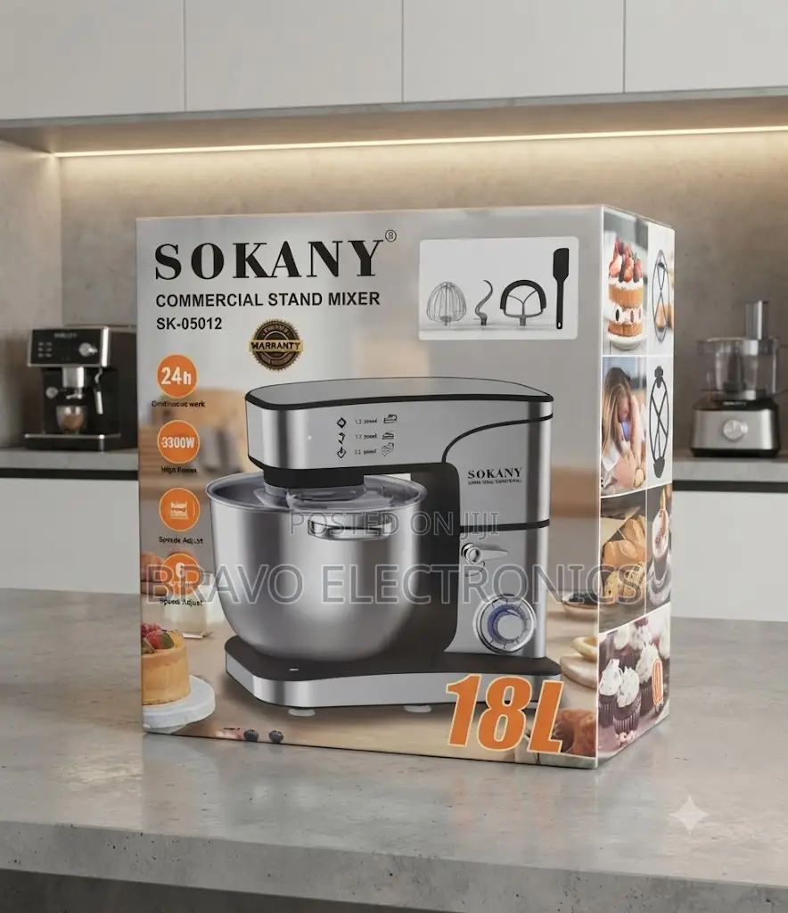 Sokany 18L Stand Mixer – Professional Kitchen Mixer