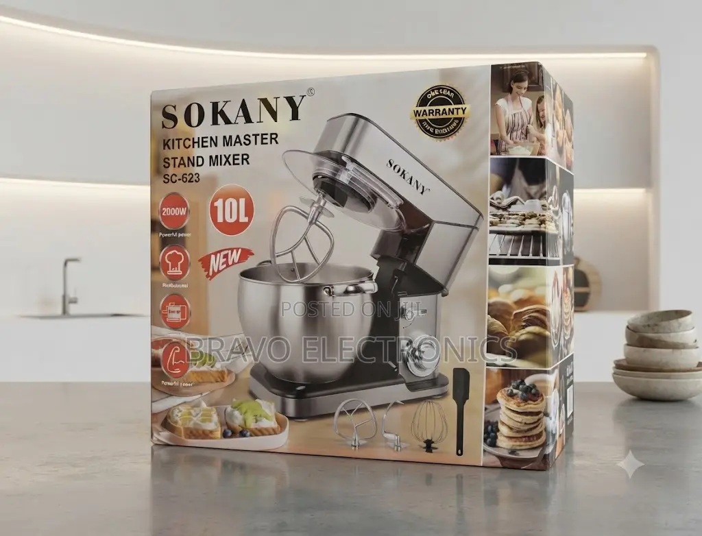  Sokany Stand Mixer 10L – Stainless Steel Bowl | Heavy Duty