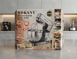  Sokany 10L Stand Mixer – Professional Stainless Steel Mixer 