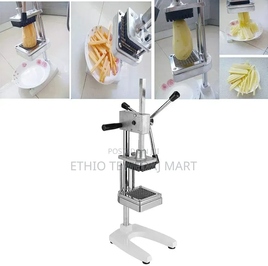 Standing French Fry Cutter, Stainless Steel Potatoes Cucumber Chipper