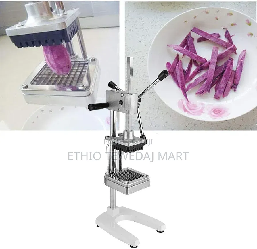 Standing French Fry Cutter, Stainless Steel Potatoes Cucumber Chipper