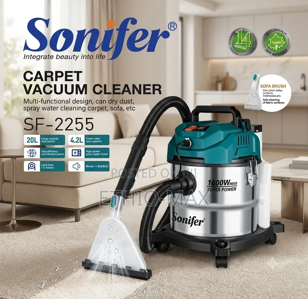 Sonifer Multi-Functional Carpet Vacuum Cleaner – Powerful Cleaning