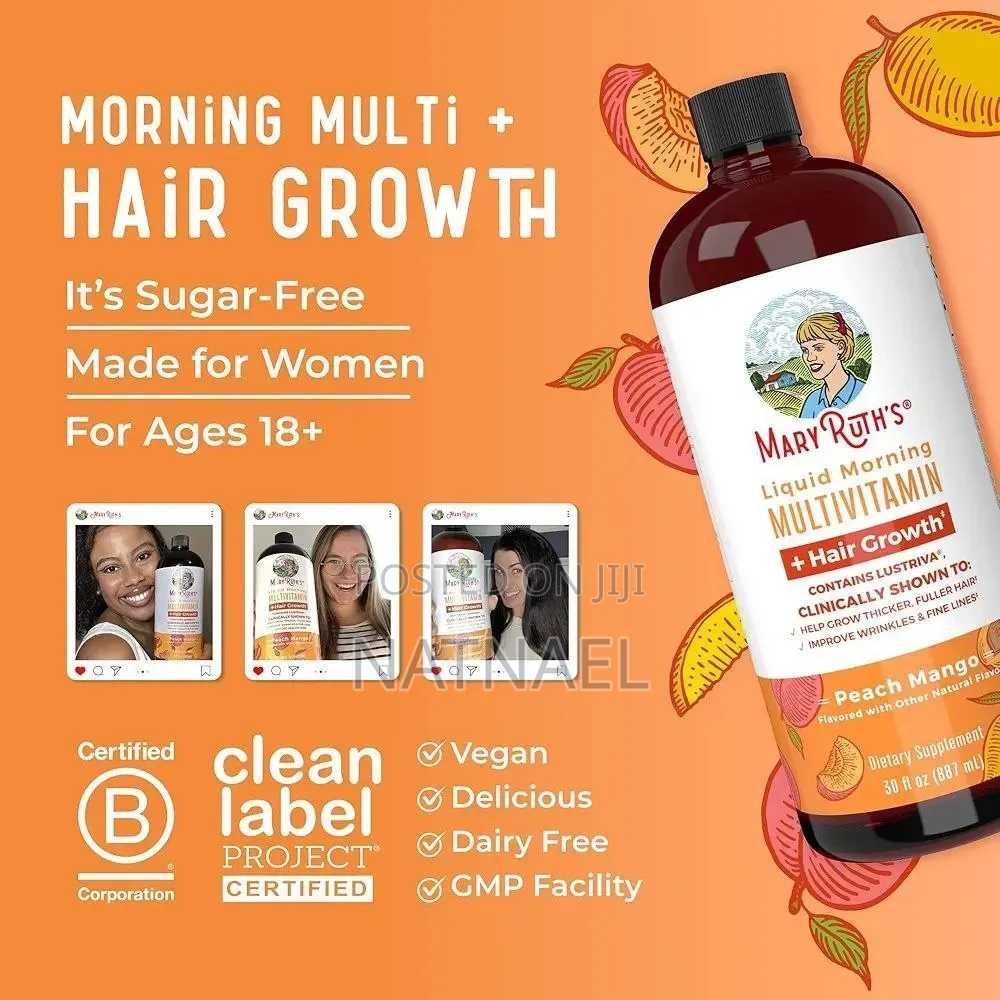 MaryRuth's Liquid Multivitamin + Lustriva Hair Growth