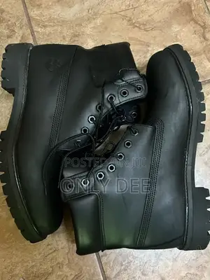 Black Leather Timberland