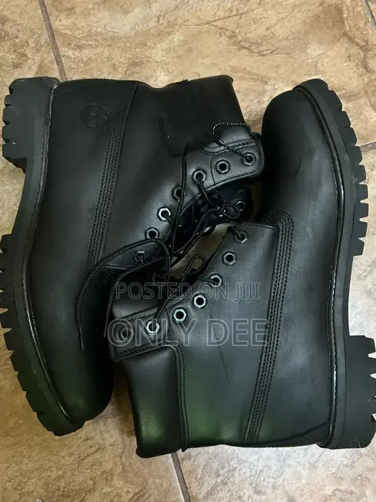 Black Leather Timberland