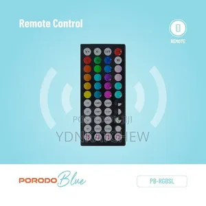 Porodo Blue Sound Reactive RGB Strip Light With Remote Control