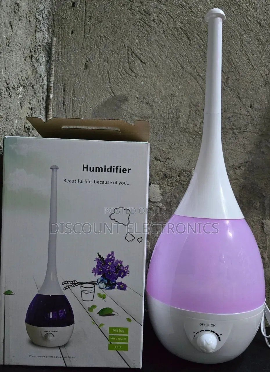 Elegant Ultrasonic Cool Mist Humidifier With LED Night Light