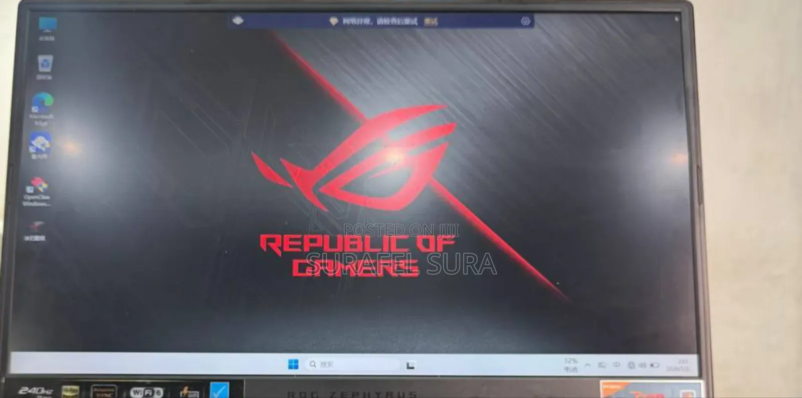 New Laptop Asus ROG Zephyrus G15 16GB AMD Ryzen 9 SSD 512GB