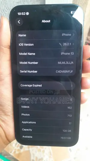 New Apple iPhone 13 128 GB Black