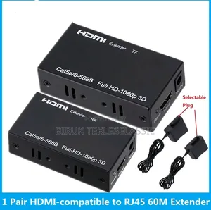 60M Rj45 Hdmi Extender 1080p Hdmi Network Adapter by Cat5e Cat6 Lan