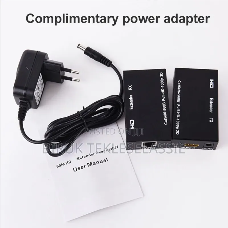 60M Rj45 Hdmi Extender 1080p Hdmi Network Adapter by Cat5e Cat6 Lan