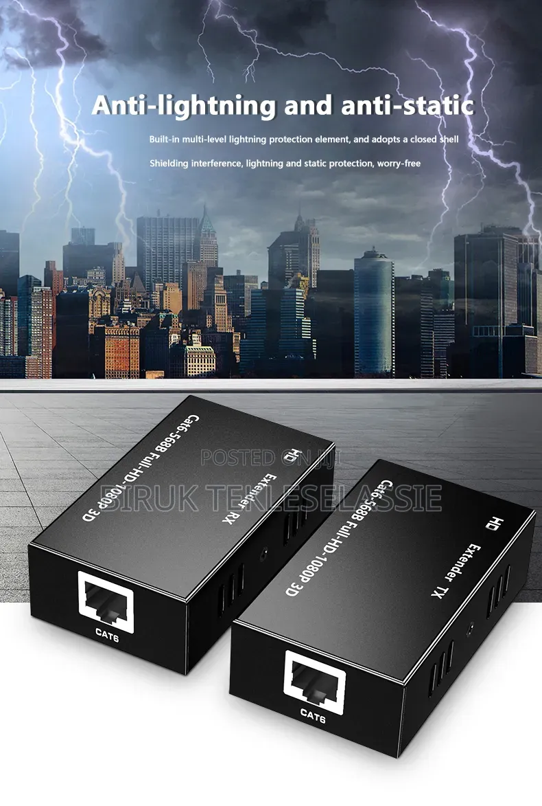 60M Rj45 Hdmi Extender 1080p Hdmi Network Adapter by Cat5e Cat6 Lan