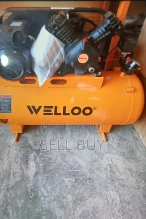 Wello) 100l ፕሮፌሽናል የቤልት ኤር ኮምፕሬሰር / አየር መሙያ ማሽን (2.2kw / 3hp)