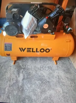 Wello) 100l ፕሮፌሽናል የቤልት ኤር ኮምፕሬሰር / አየር መሙያ ማሽን (2.2kw / 3hp)
