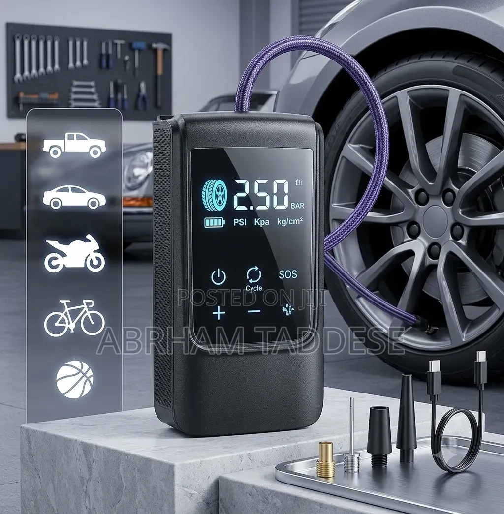 ገመድ አልባ የጎማ መንፊያ (Wireless Tire Inflator