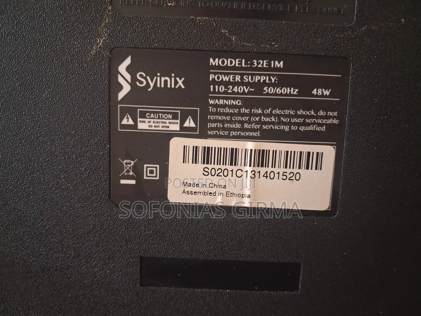 Syinix 32 Inch TV