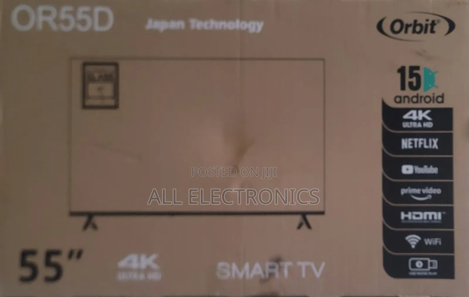Orbit 55 Ultra Hd TV Frameless Screen TV