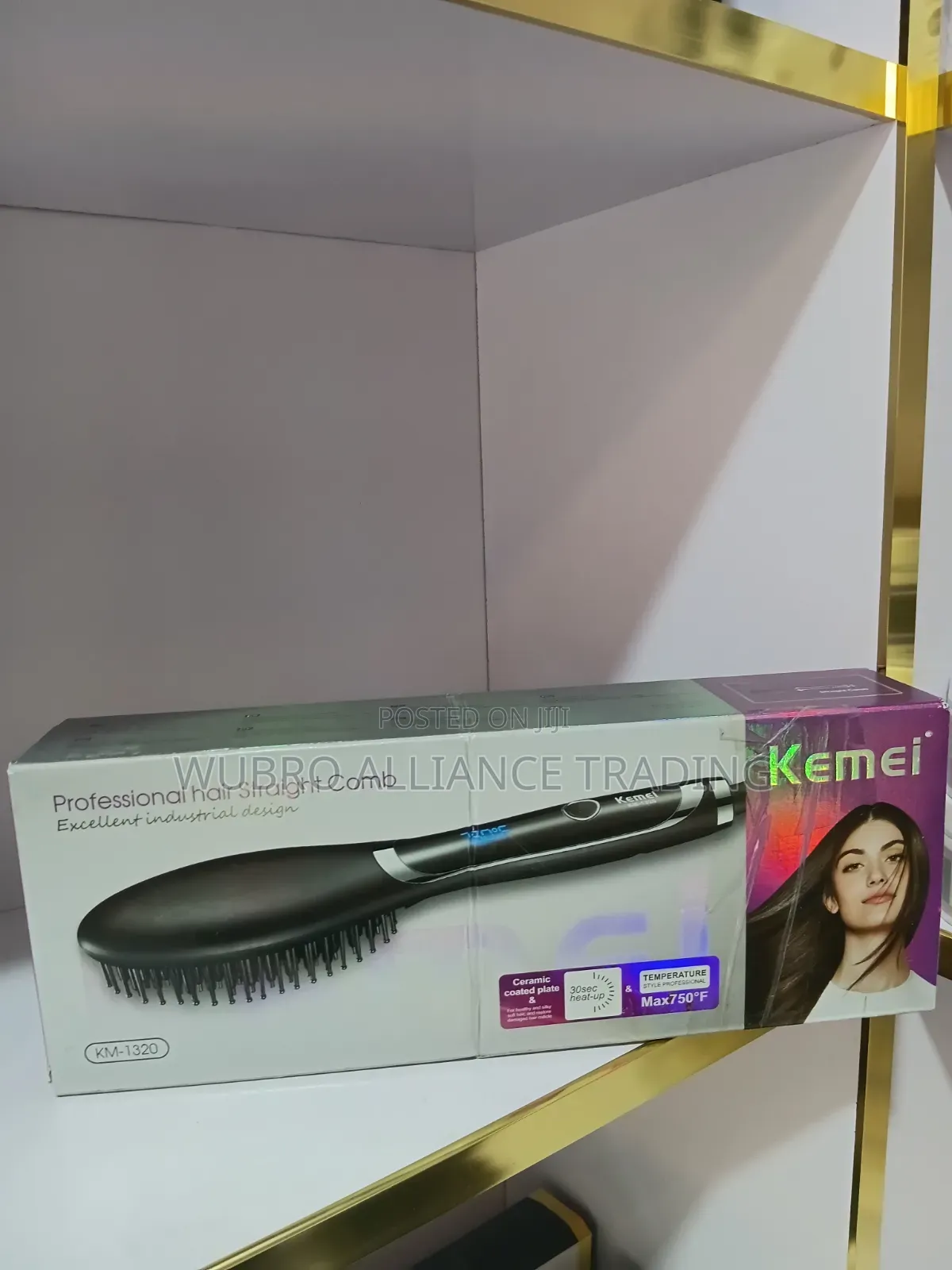 Kemei Professional Hair Straightener Comb (KM-1320)