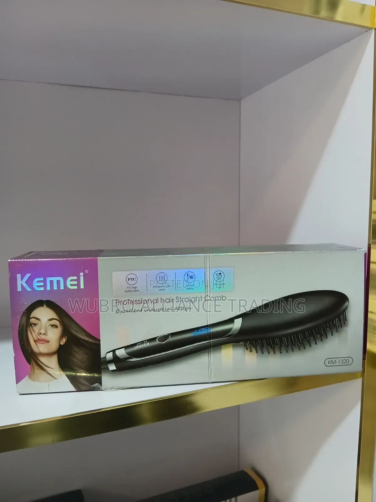 Kemei Professional Hair Straightener Comb (KM-1320)