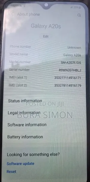 Samsung Galaxy A20s 32 GB Black