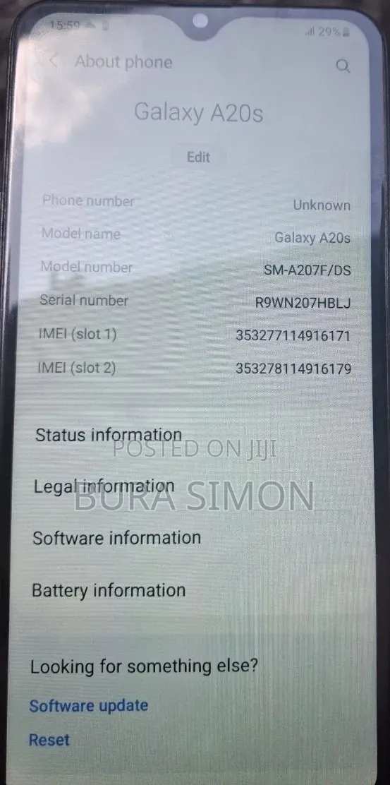 Samsung Galaxy A20s 32 GB Black