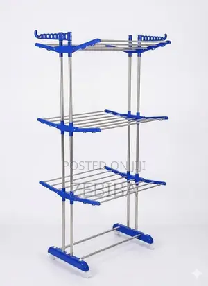 Three-Tier Stainless Steel Clothes Drying Rack
