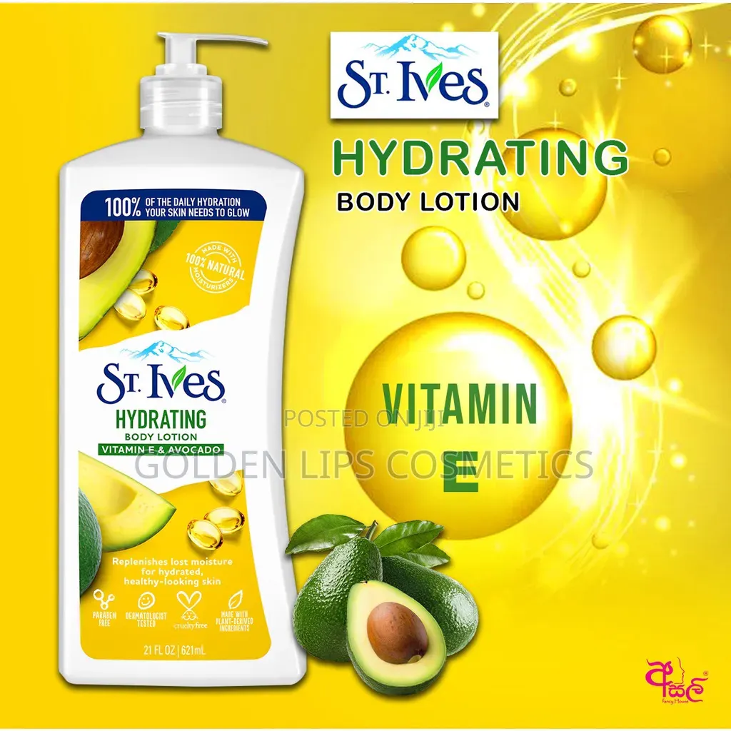 St Ives Vitamin E Avocado Hydrating Body Lotion Moisturizer 621ml