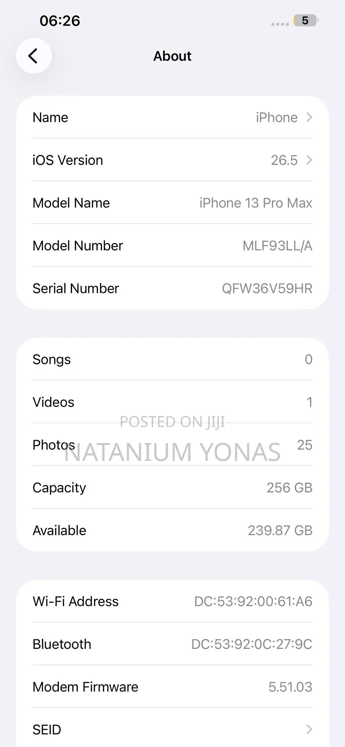 New Apple iPhone 13 Pro Max 256 GB Silver