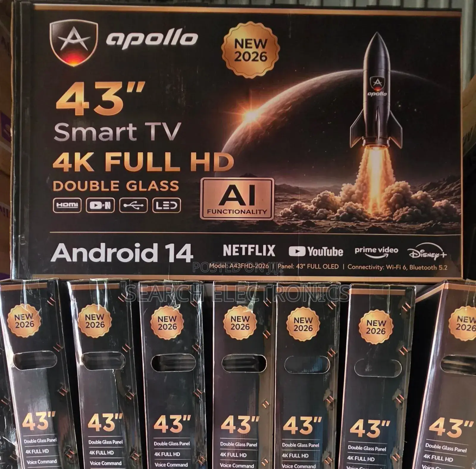 Apollo 43''inch Smart Androide TV