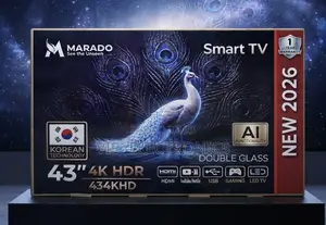 Marado 43 TV HDR Smart TV – Double Glass, AI Functionality | 434KHD