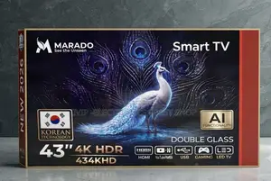 Marado 43 TV HDR Smart TV – Double Glass, AI Functionality | 434KHD