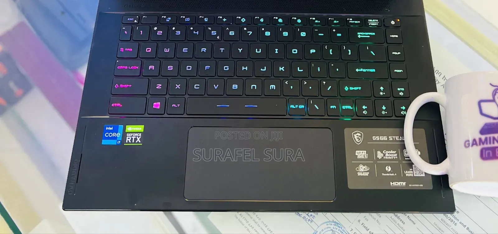 New Laptop MSI Raider GE76 12UGS 16GB Intel Core i7 SSD 1T