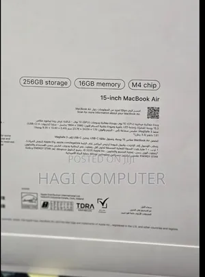 New Laptop Apple MacBook Air 2025 M4 16GB Apple M4 SSD 256GB