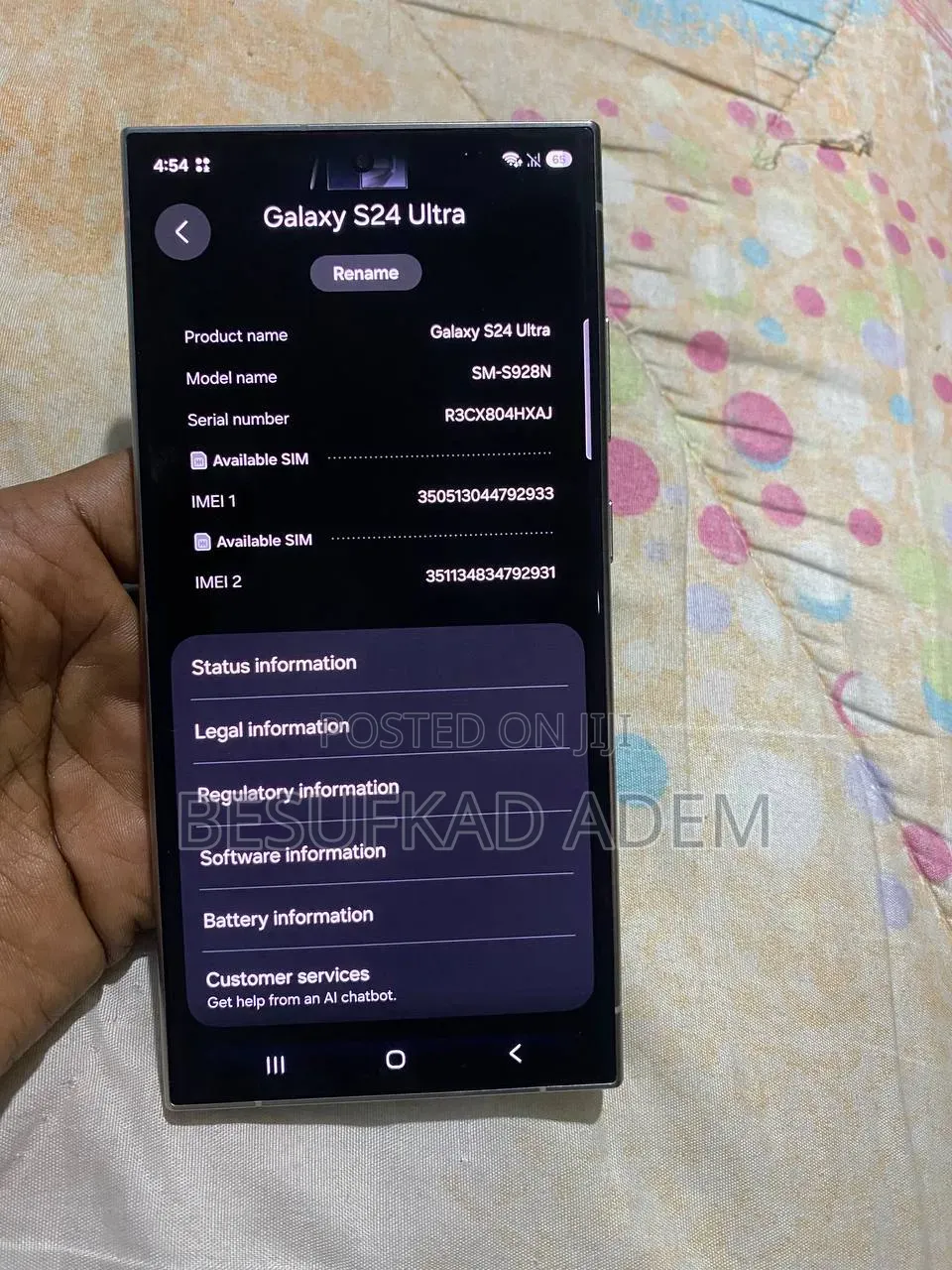 New Samsung Galaxy S24 Ultra 256 GB Black