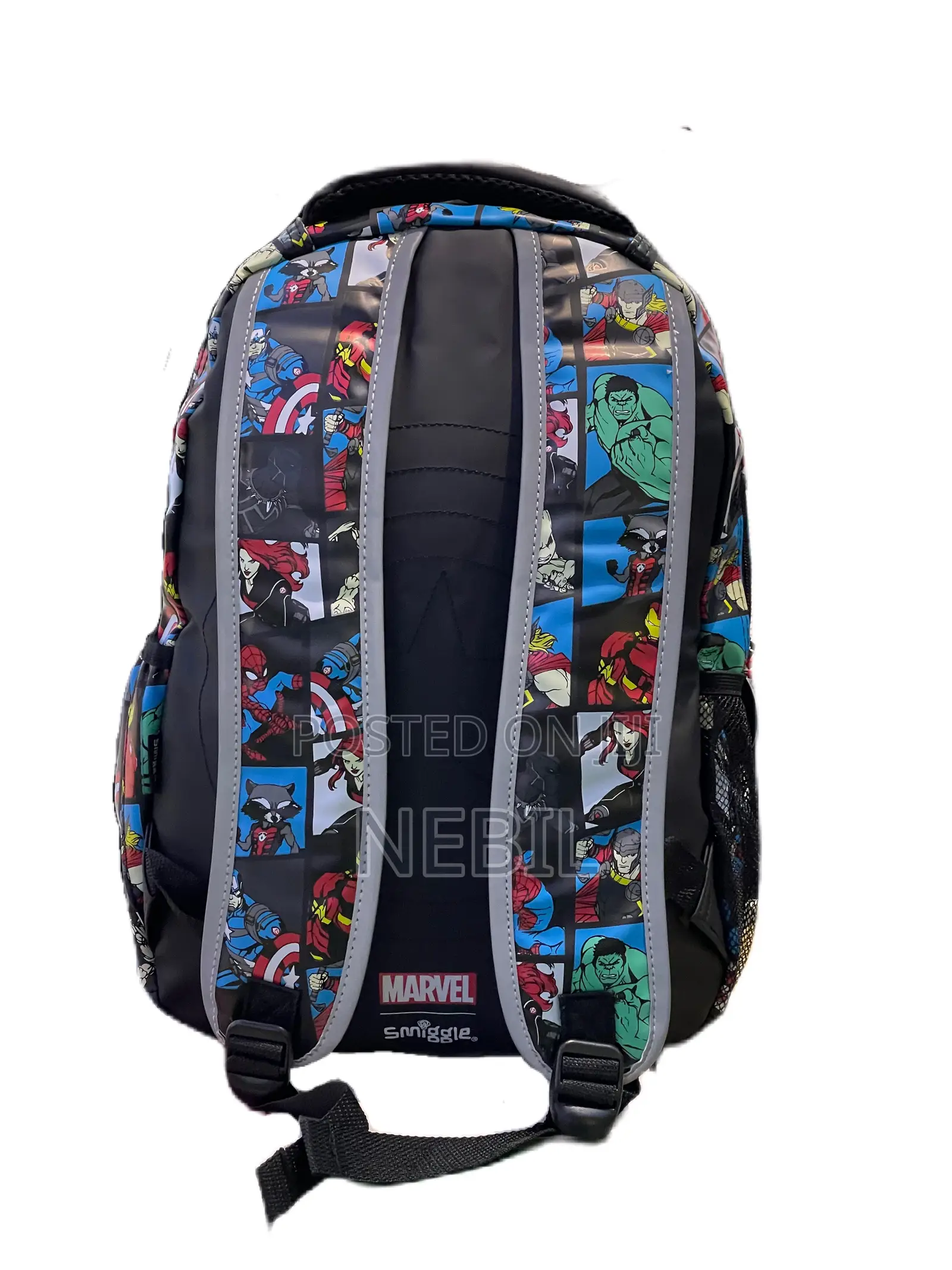 Smiggle Marvel Superhero School Backpack – Black Multi-Color