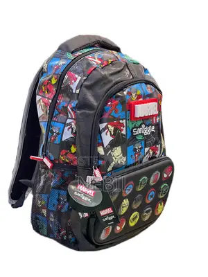Smiggle Marvel Superhero School Backpack – Black Multi-Color