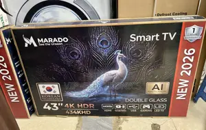Marado 43 TV HDR Smart TV. Featuring Double Glass, HDR