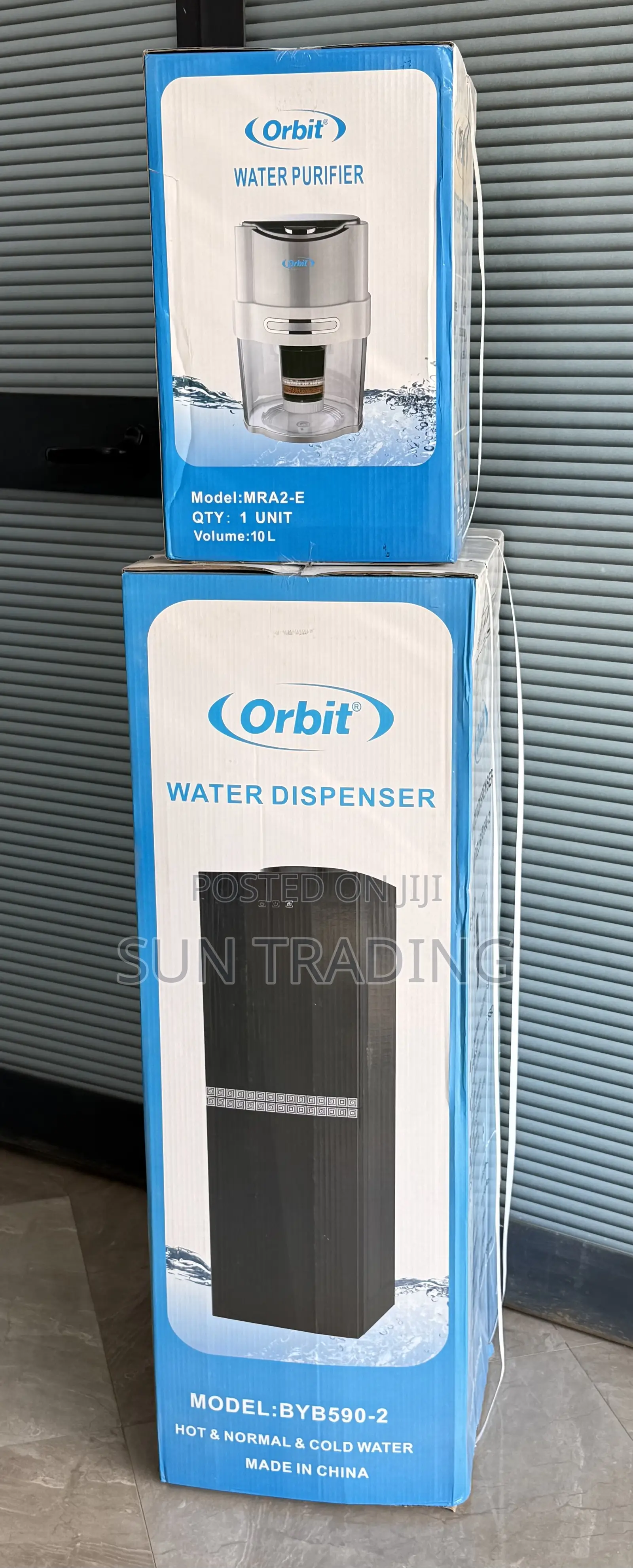 Orbit Free Standing Water Dispenser With Refrigerator