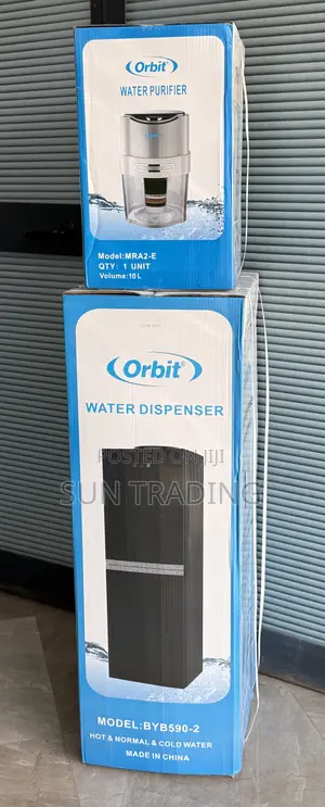Orbit Free Standing Water Dispenser With Refrigerator