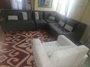 Grey Color L Shape Sofa