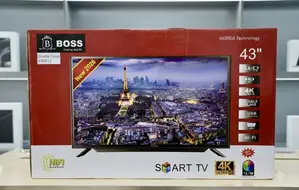 BOSS 43 TV Inch Ultra HD Smart TV – Double Glass LED TV