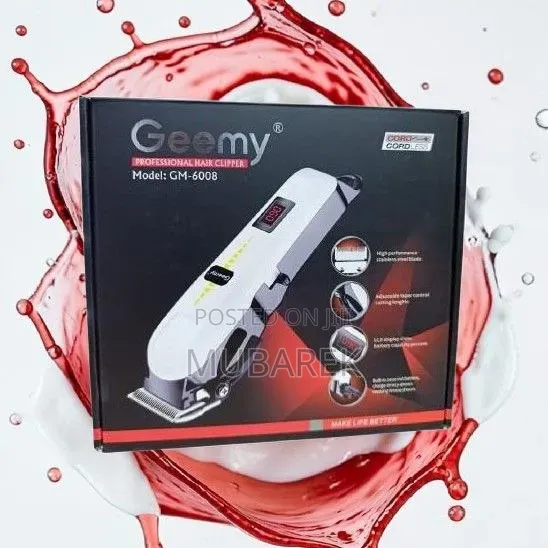 Geemy GM-6008 Professional Barber Clipper - Uso Cordless